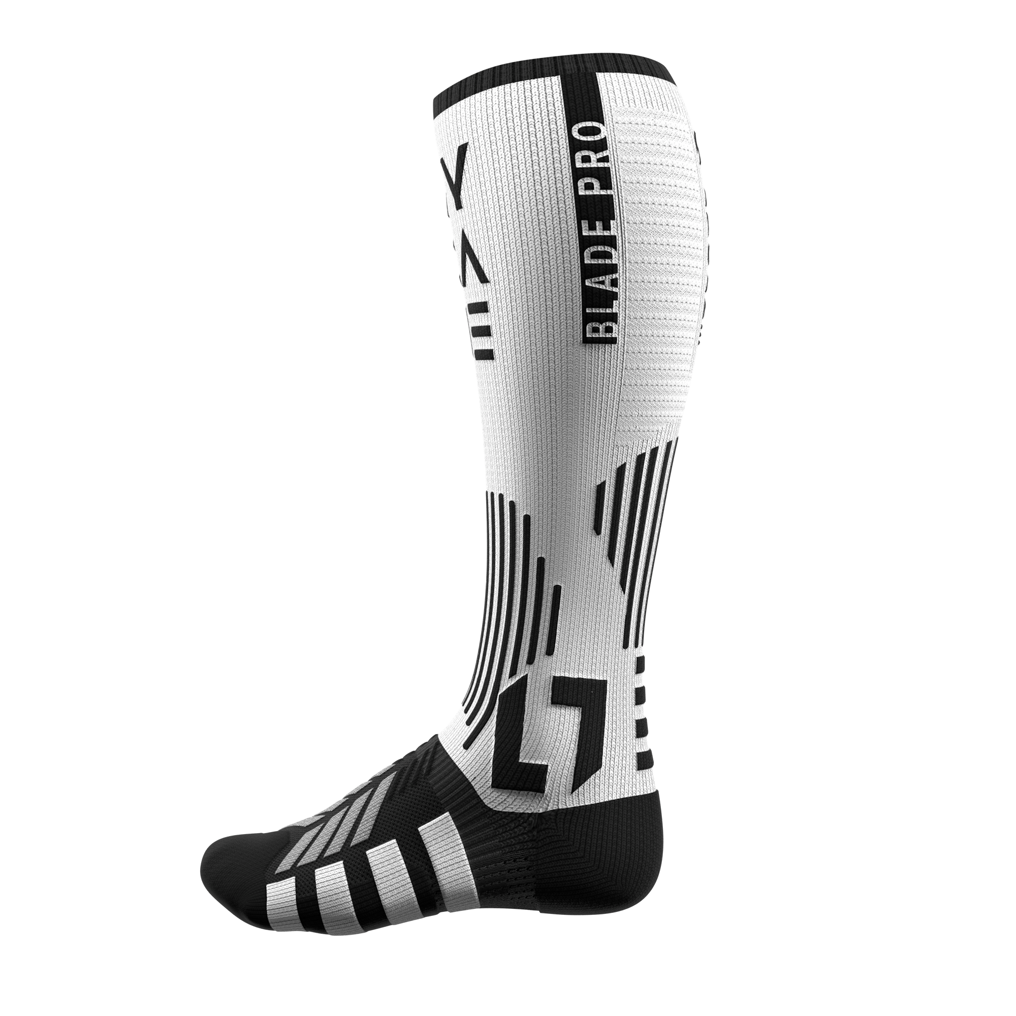 Hockey cut resistant skate socks white