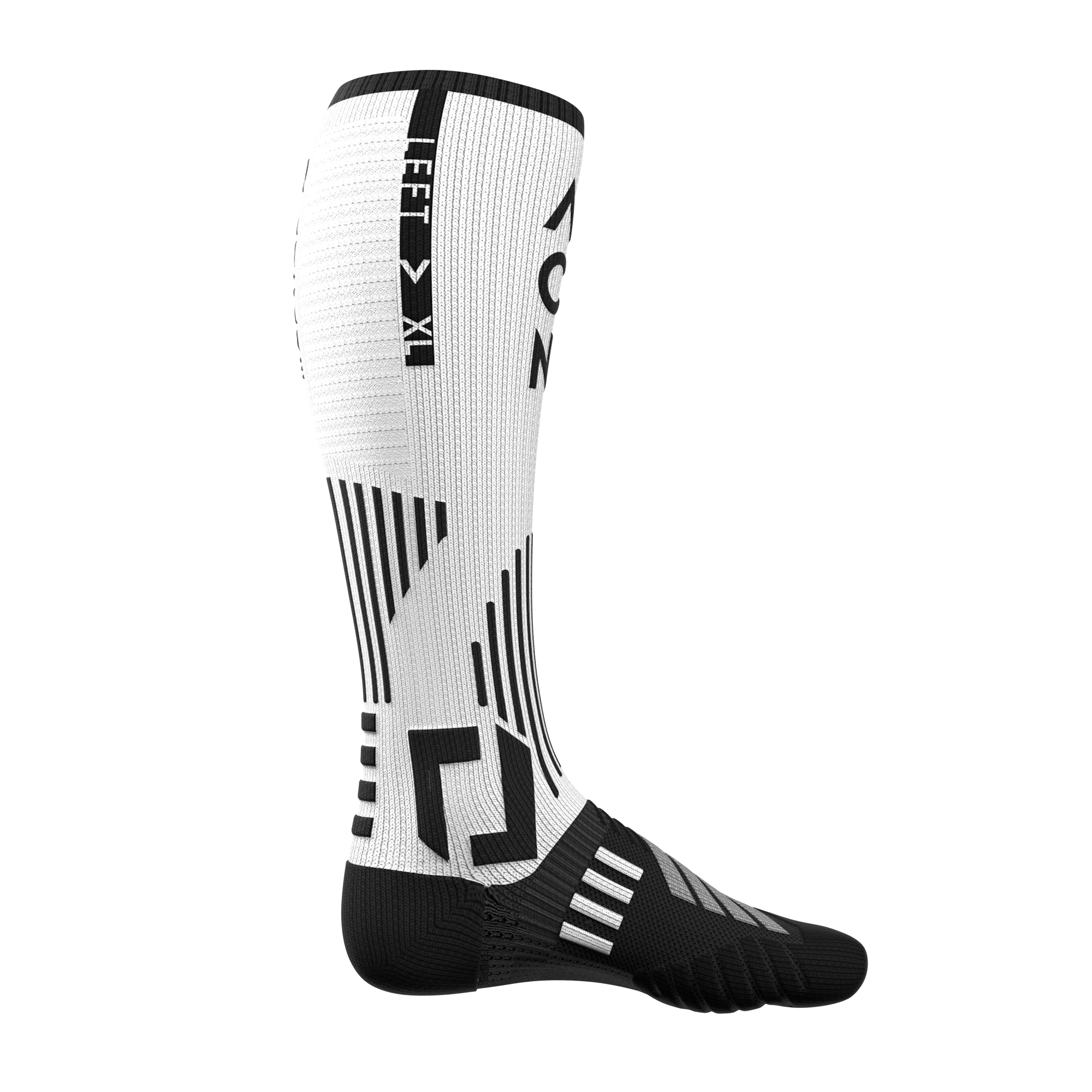 Hockey cut resistant skate socks white