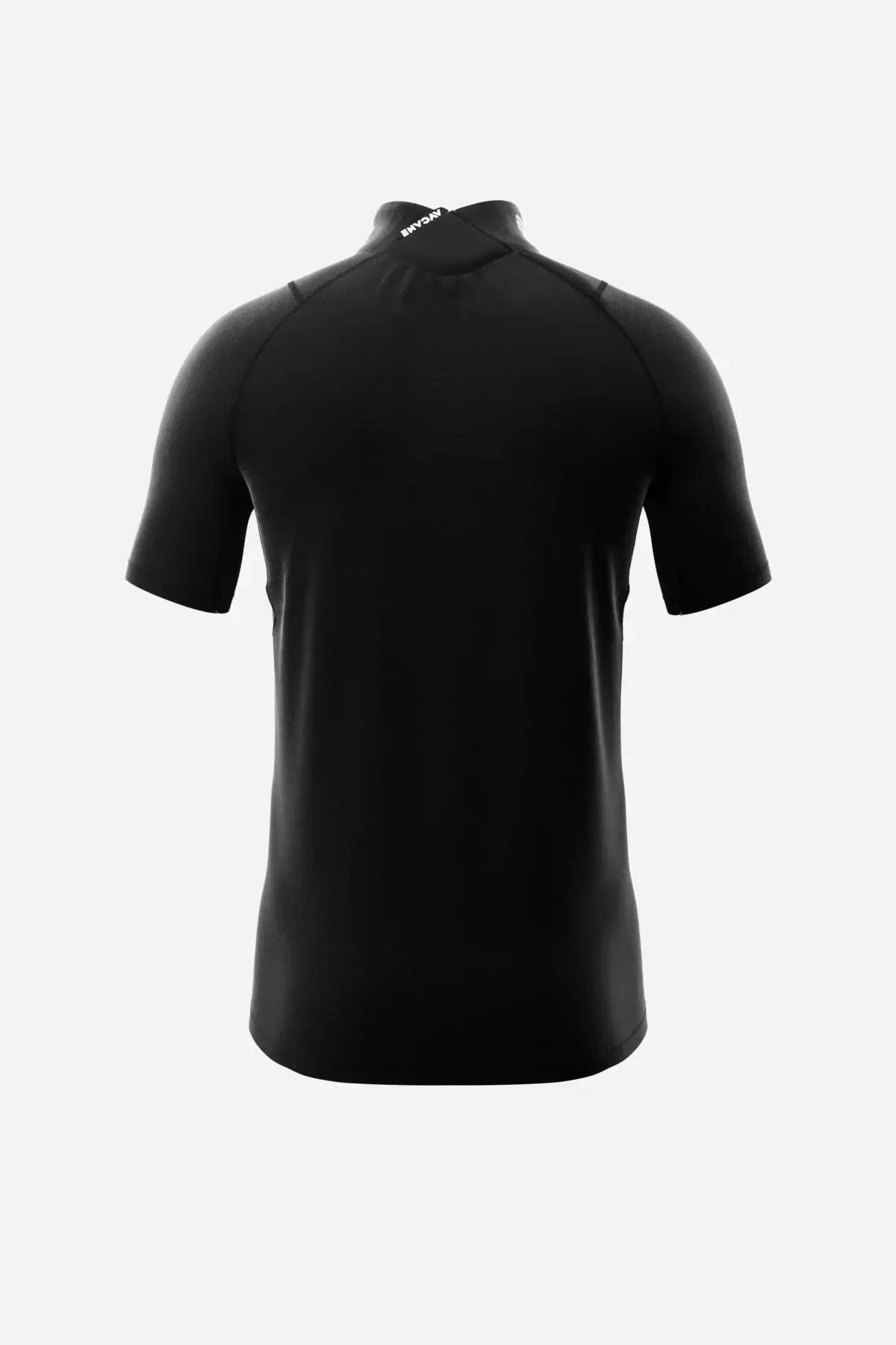 Back view of Blade X Base Layer Short Sleeve shirt in black, featuring lightweight cut-resistant fabric.