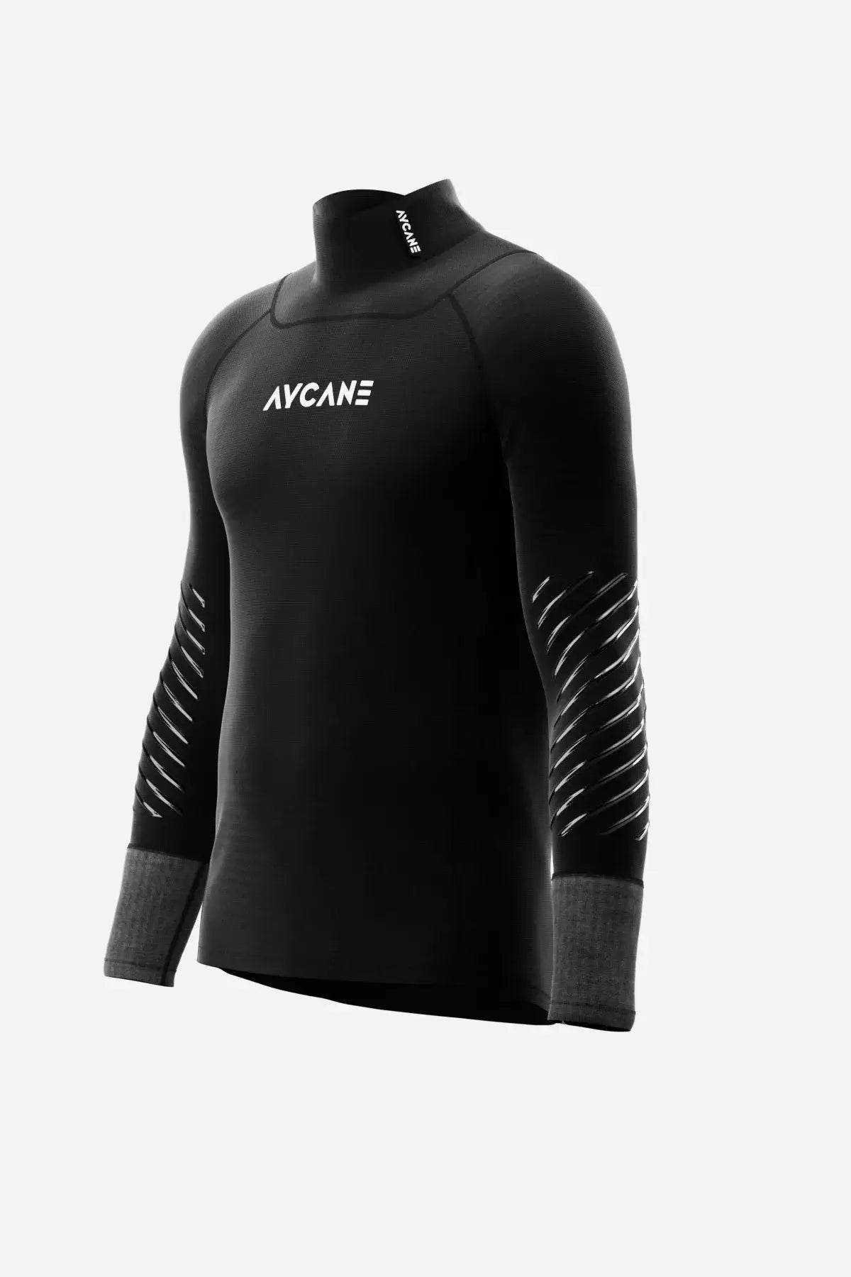 Blade EVO 2 Base Layer Long Sleeve shirt, black with textured sleeves for optimal comfort and protection.