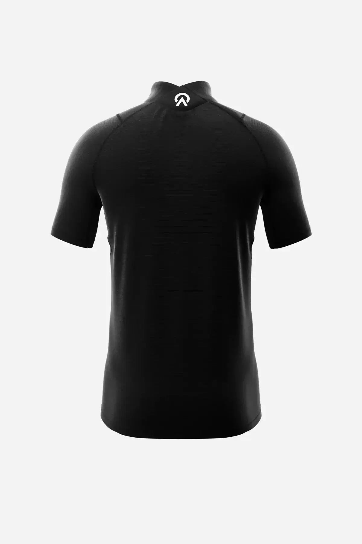 BLADE EVO 2 short sleeve black neck guard shirt, featuring a sleek design for ultimate comfort.