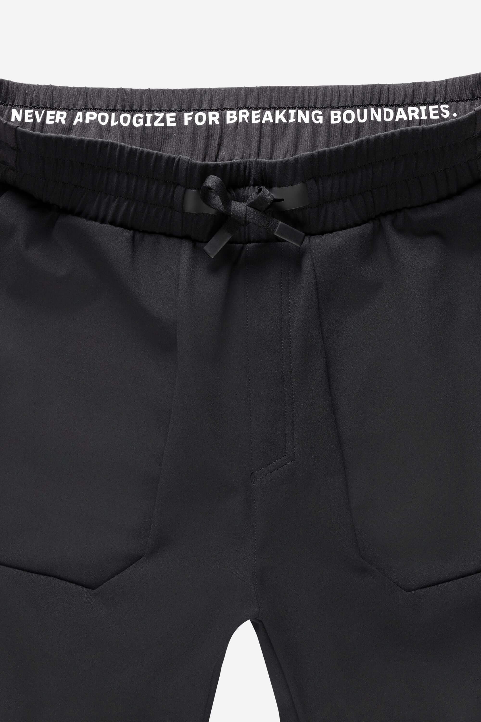 workout hockey training jogger close up waist band black