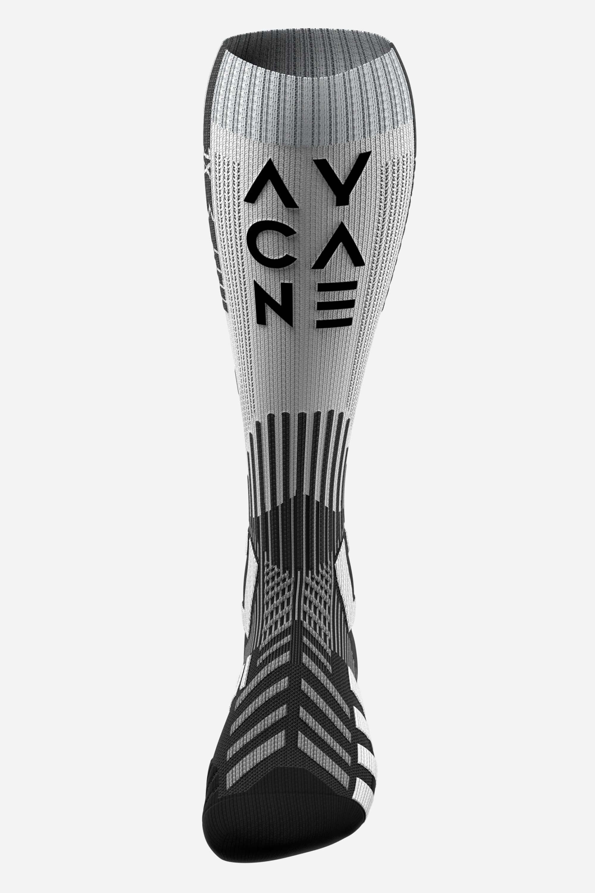 white hockey skate socks with lace bite protection