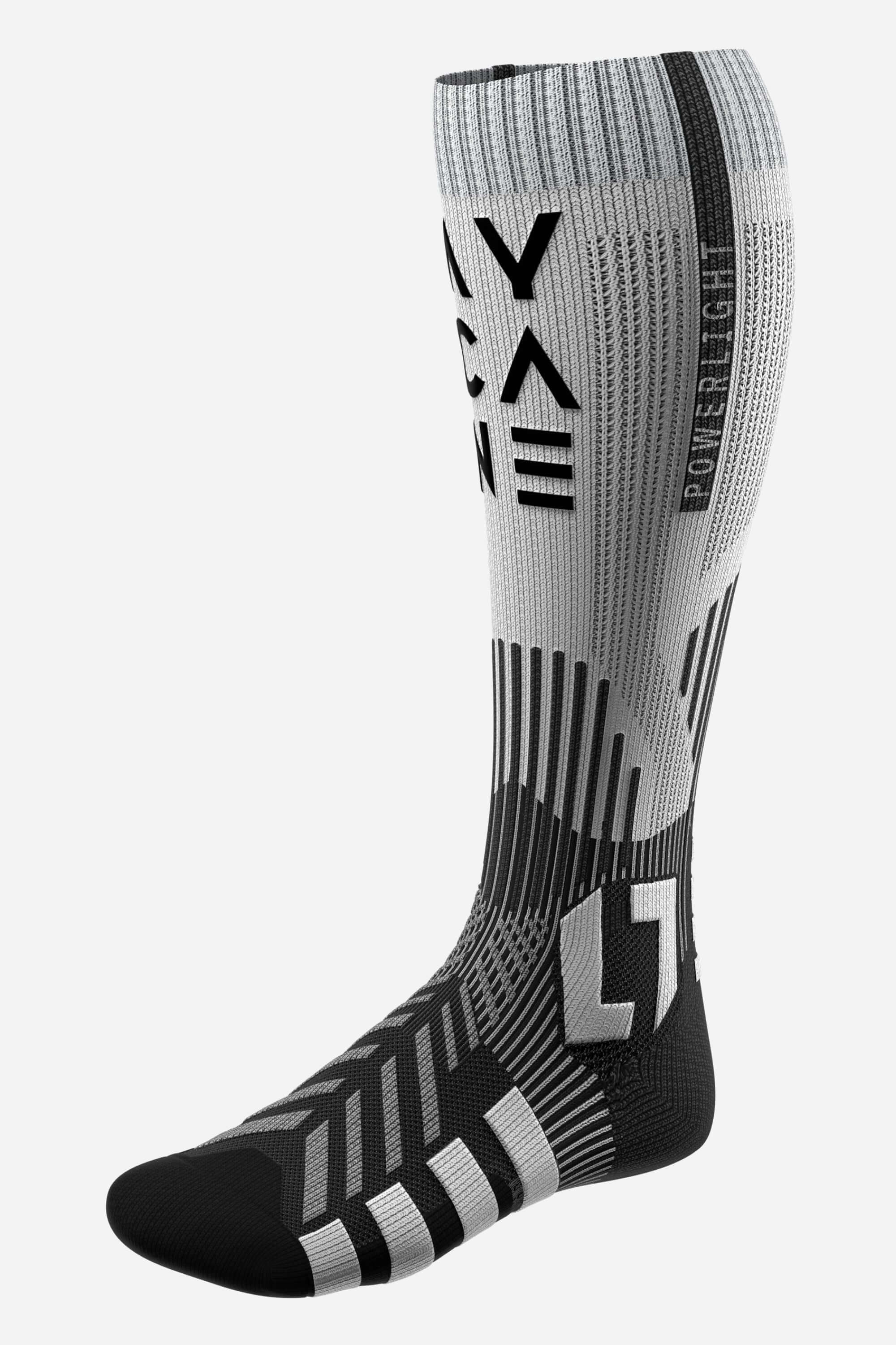 white hockey skate socks with lace bite protection