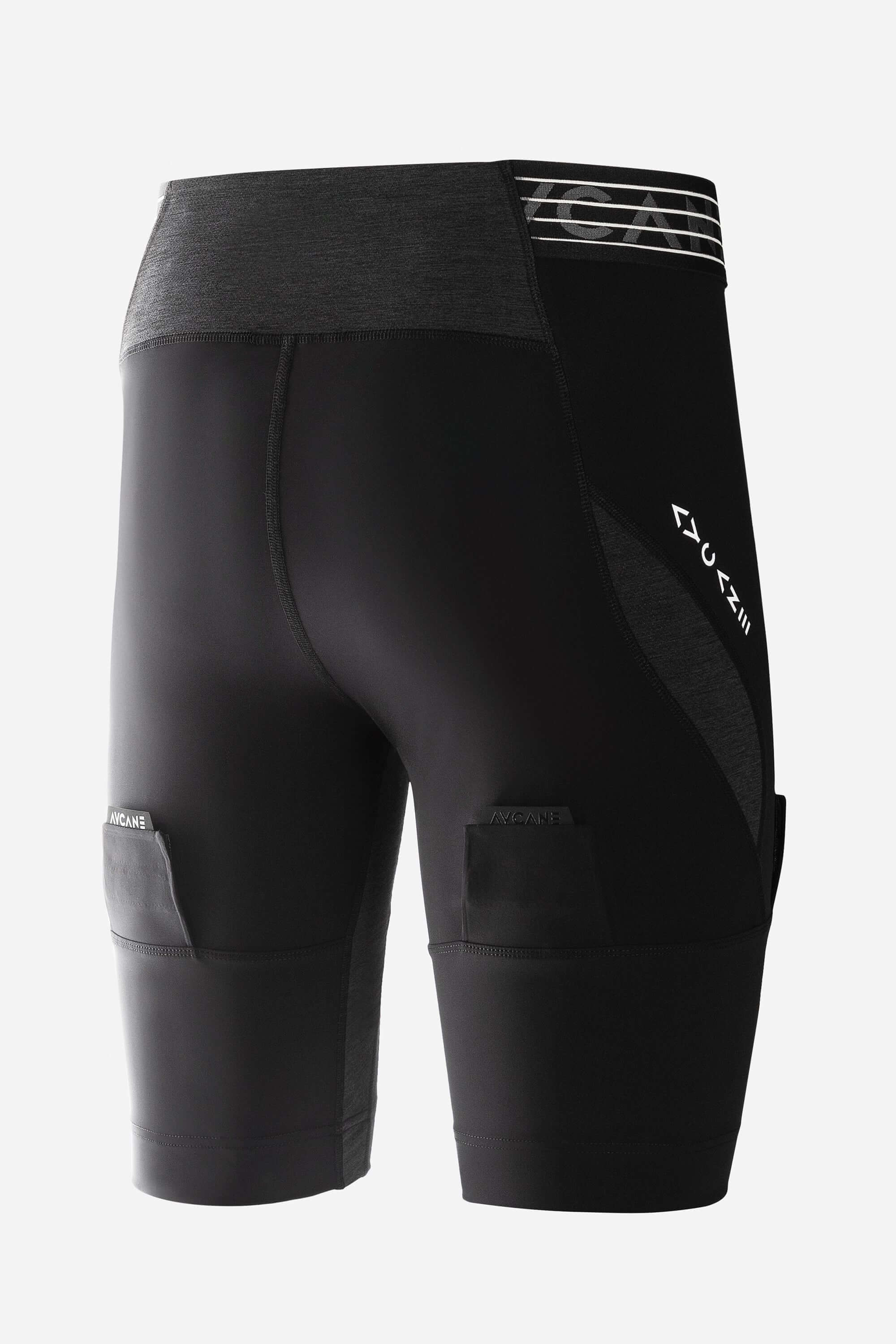 Hockey base layer lock shorts in black