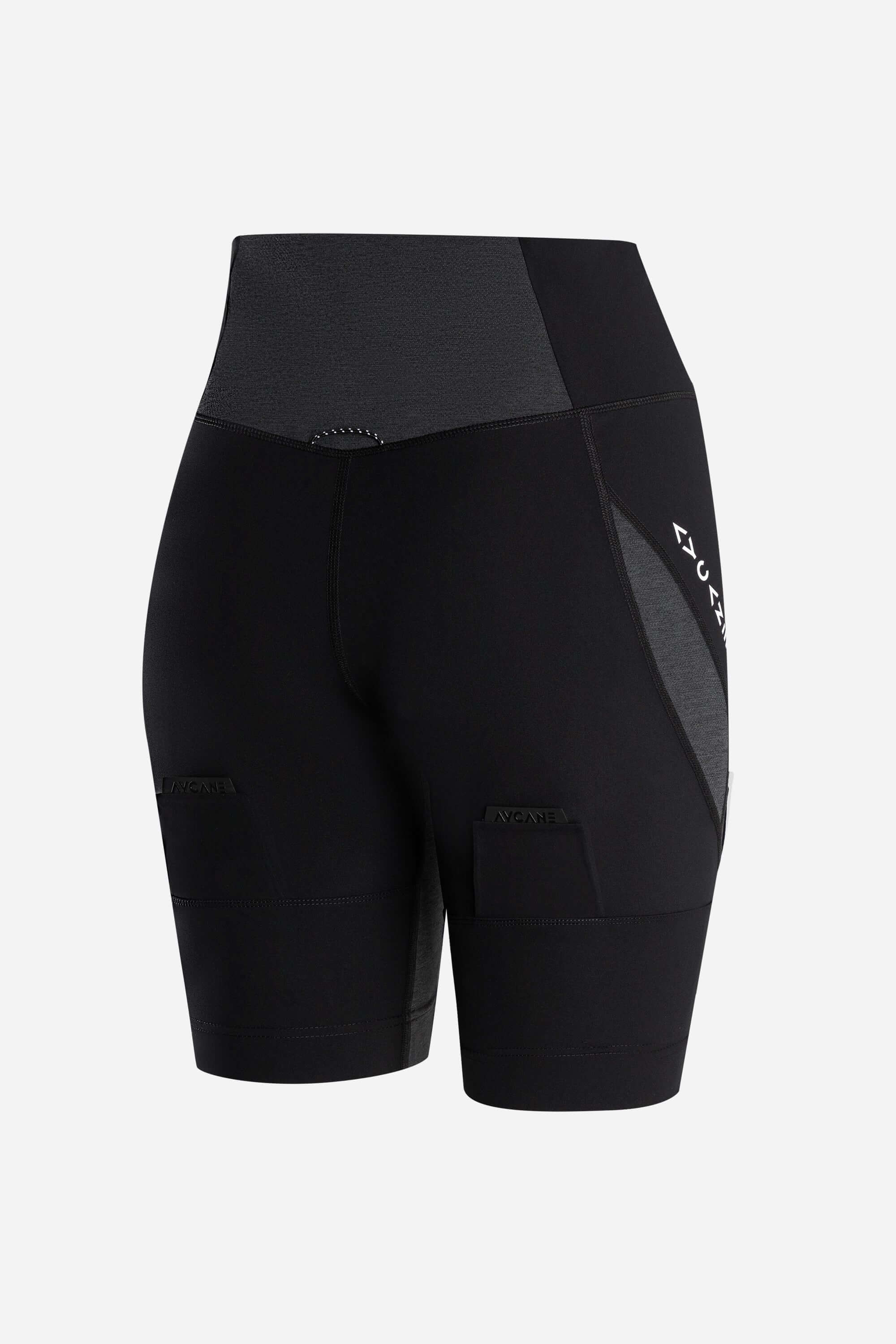 Women hockey base layer lock shorts in black