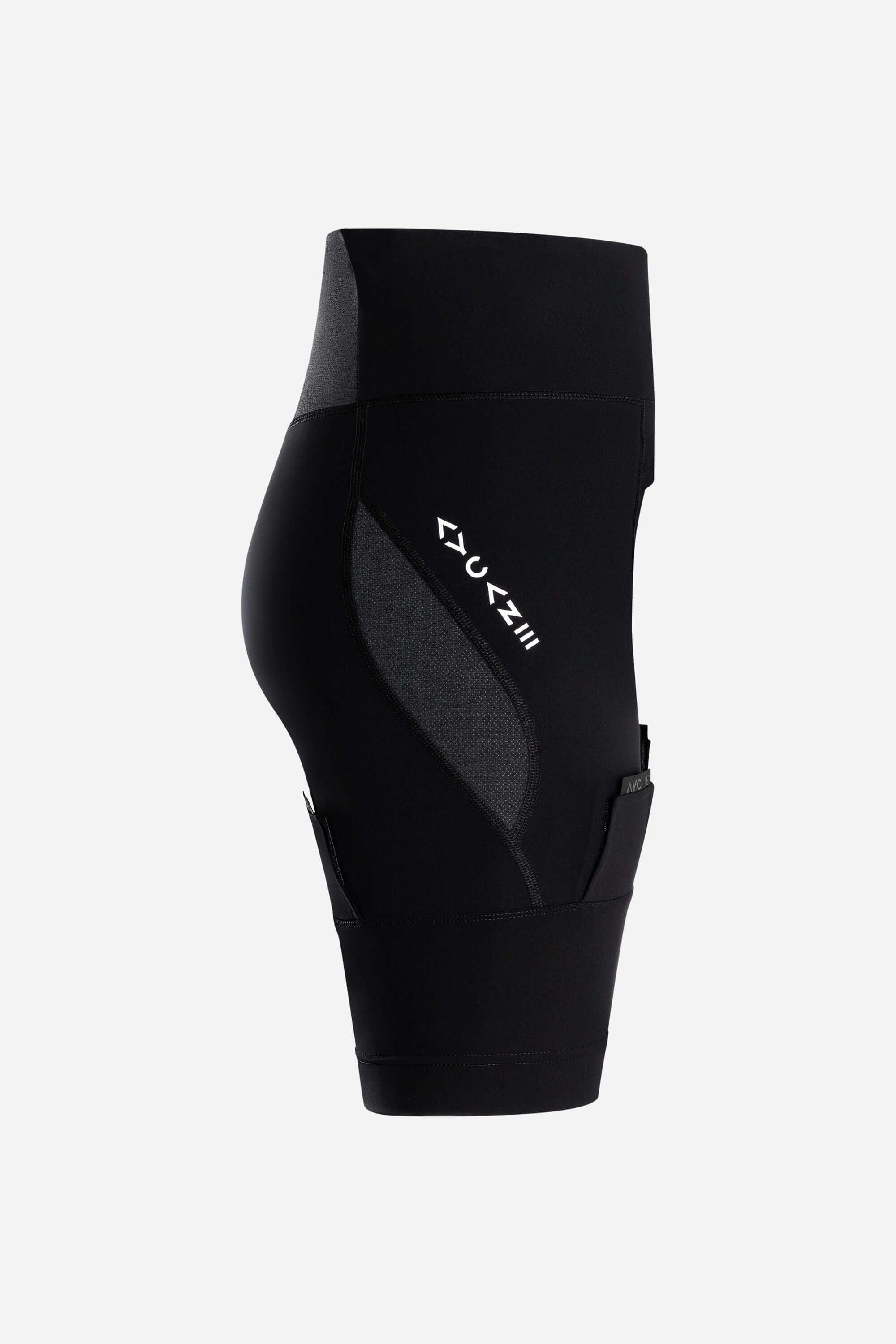 Women hockey base layer lock shorts in black