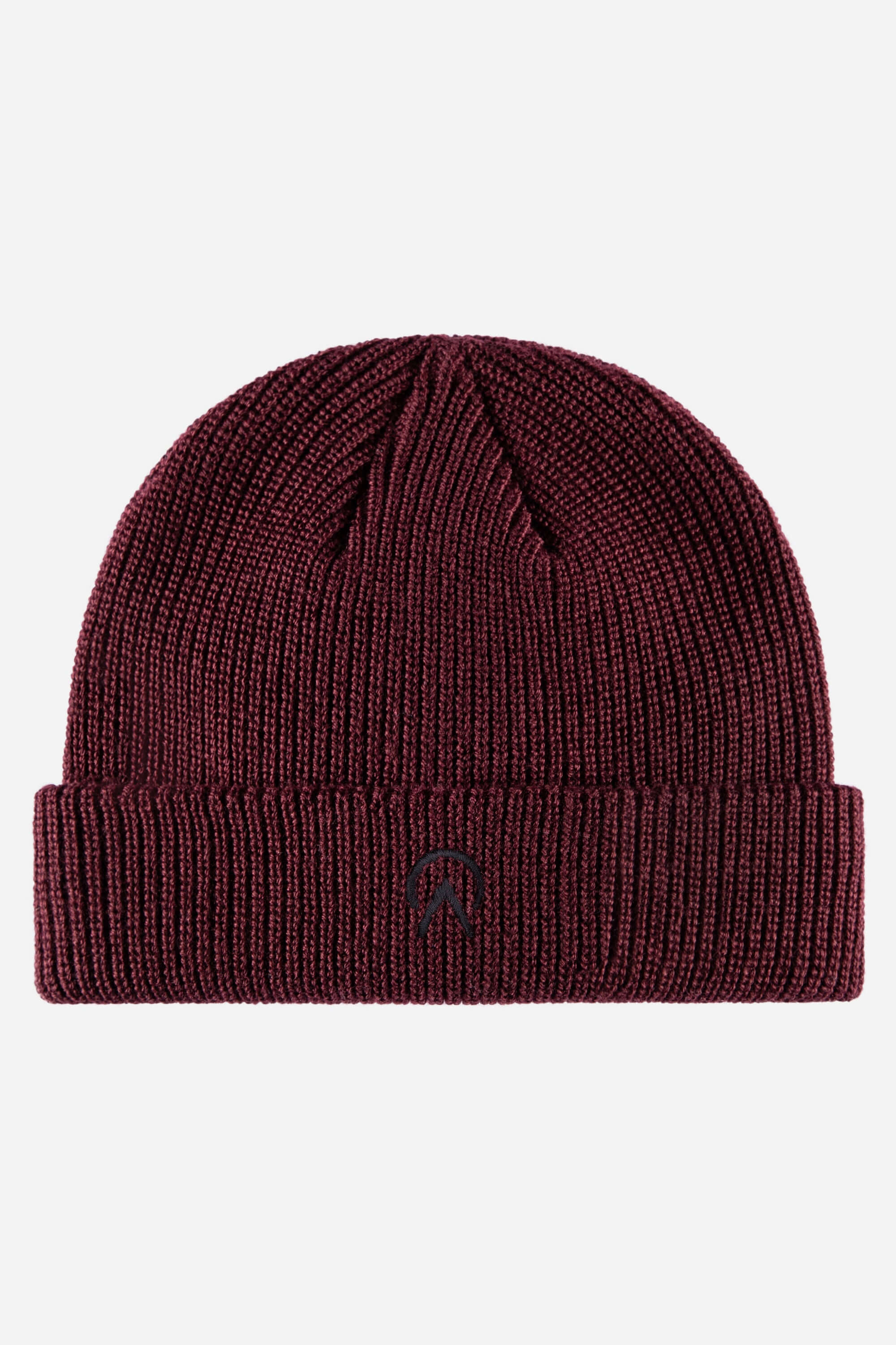hockey fisherman beanie with a shallow fit in red